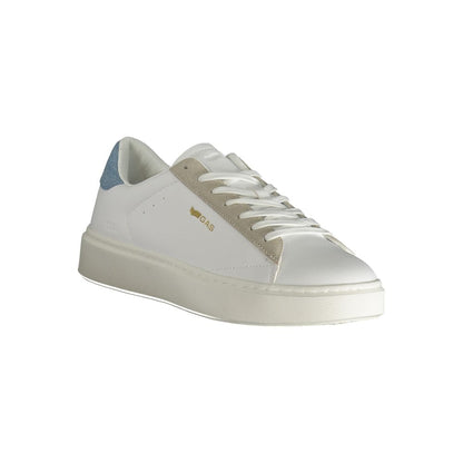 Gas White Polyester Men Sneaker - Leonard Mix