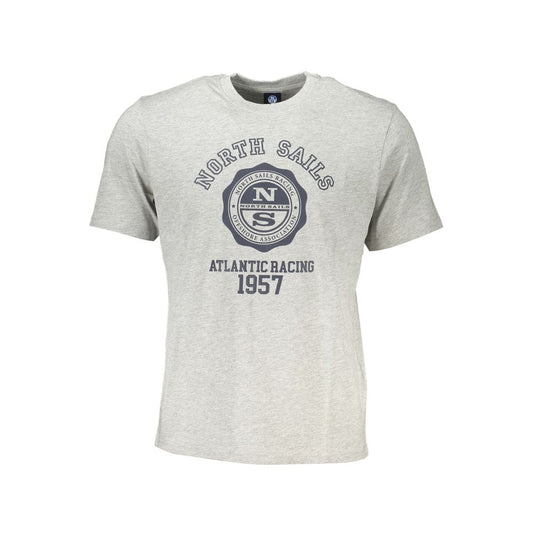 North Sails Men's Gray Cotton T-Shirt