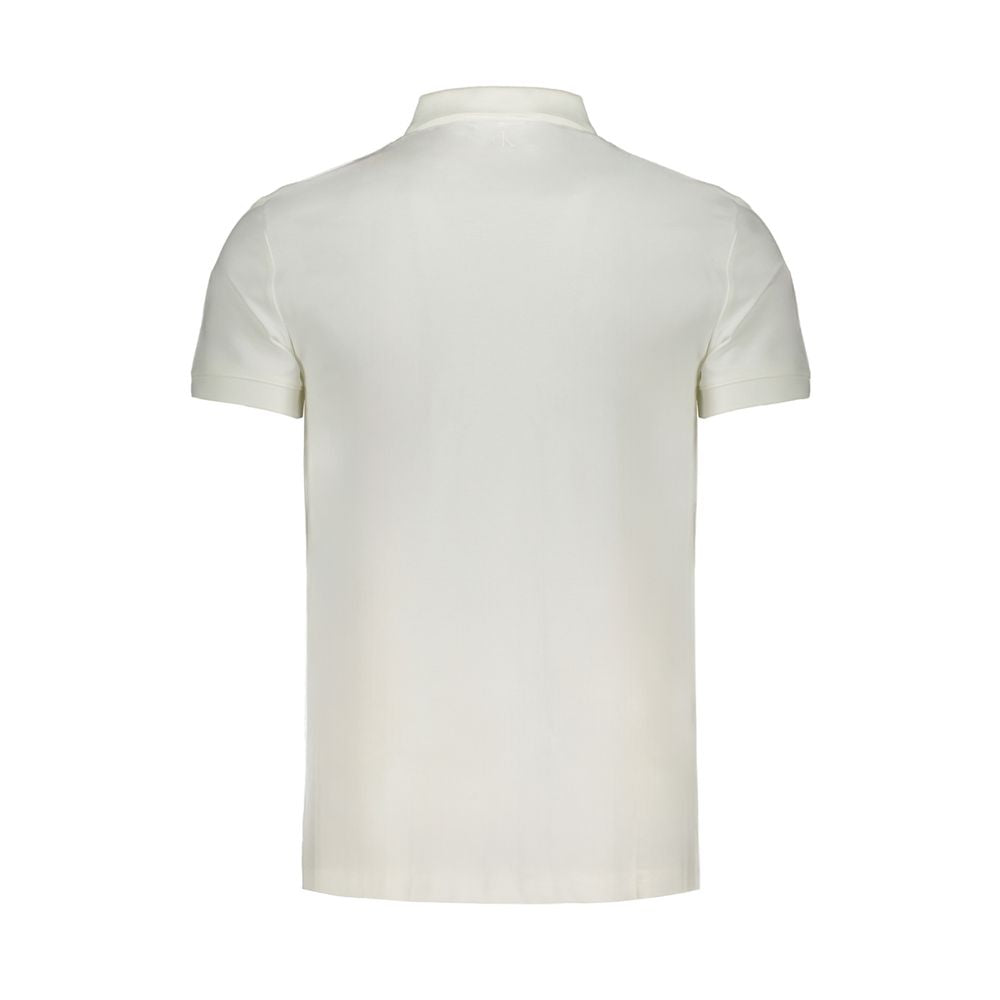 Calvin Klein White Cotton Polo Shirt - Stylish & Comfortable