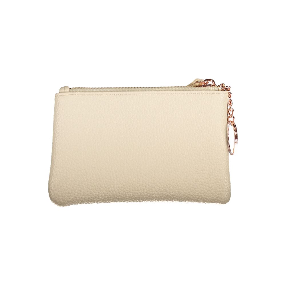 Mario Valentino Beige Eco-Conscious Polyethylene Women Wallet