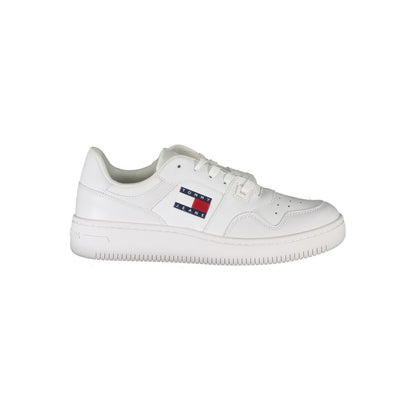 Tommy Hilfiger White Leather Women's Sneaker