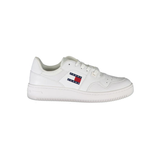 Tommy Hilfiger White Leather Women's Sneaker