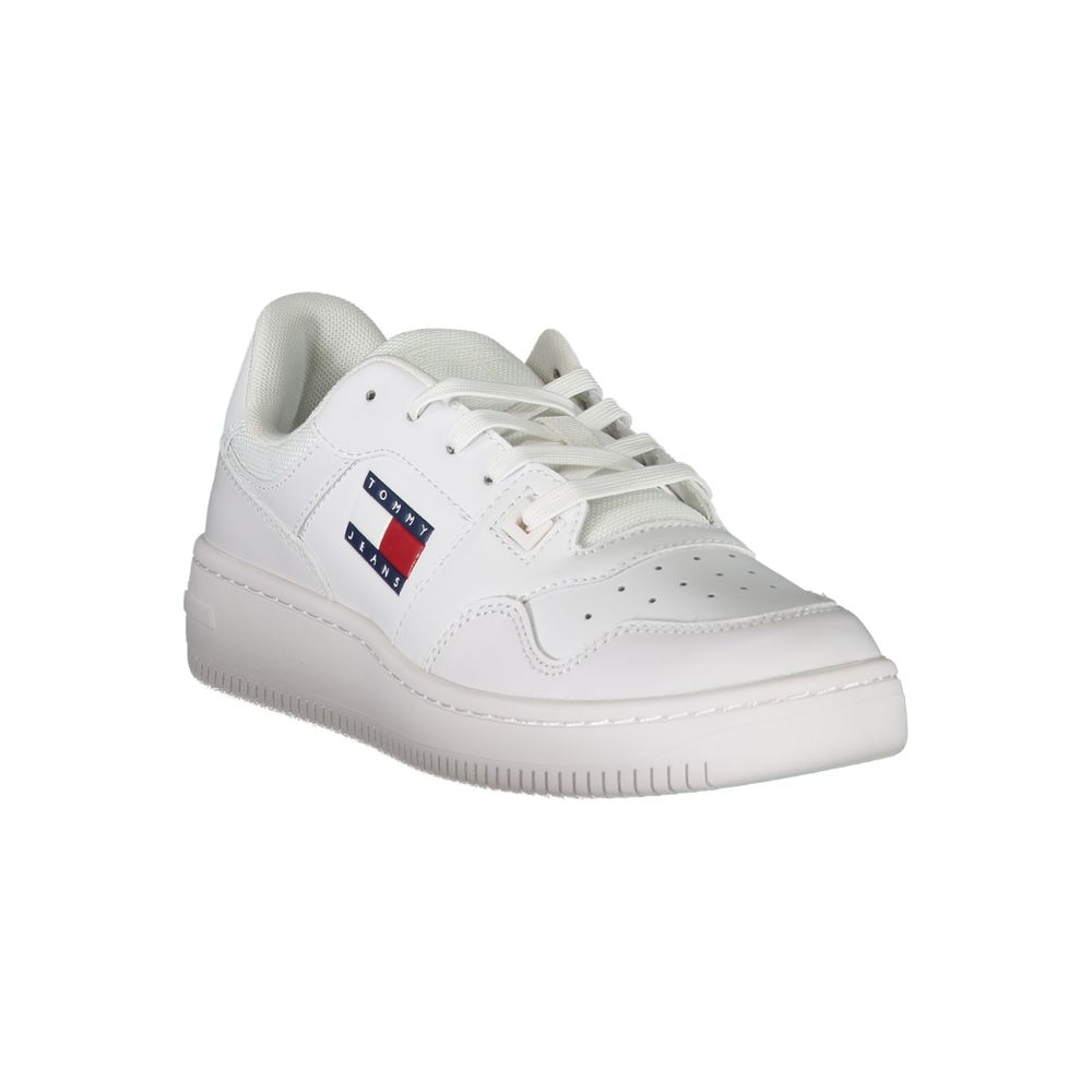 Tommy Hilfiger White Leather Women's Sneaker