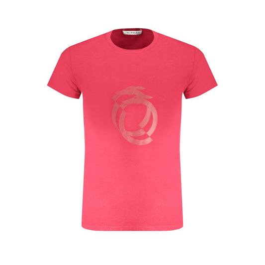 Trussardi Red Cotton T-Shirt - Stylish Comfort Redefined