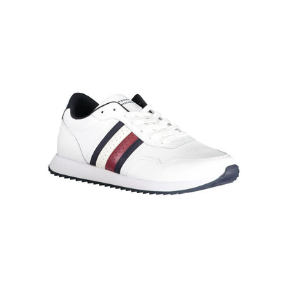 Tommy Hilfiger White Polyester Sneakers