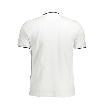 La Martina White Cotton Men Polo Shirt - Classy & Comfortable