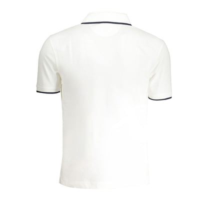 La Martina White Cotton Men Polo Shirt - Classy & Comfortable