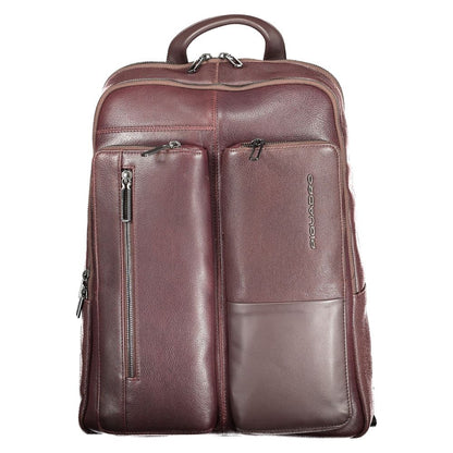 Piquadro Brown Leather Men's Backpack