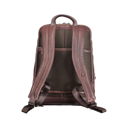 Piquadro Brown Leather Men's Backpack