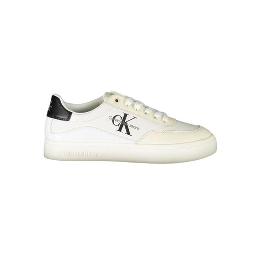 Calvin Klein White Lace-Up Sneakers