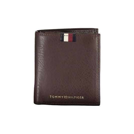 Tommy Hilfiger Brown Leather Wallet - Classic and Functional Style