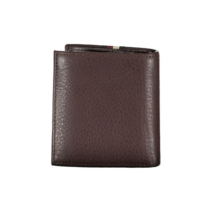 Tommy Hilfiger Brown Leather Wallet - Classic and Functional Style