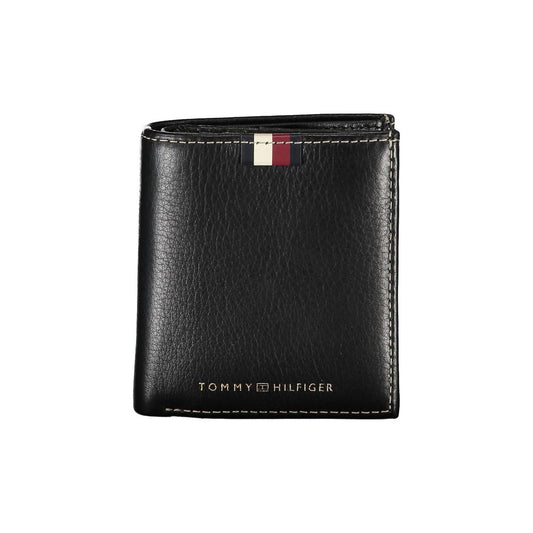 Tommy Hilfiger Black Leather Men’s Wallet
