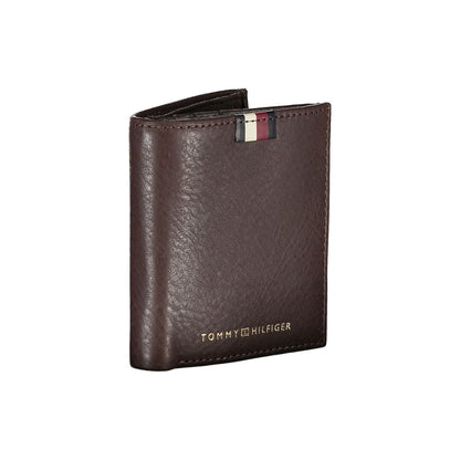 Tommy Hilfiger Brown Leather Wallet - Classic and Functional Style