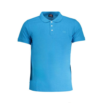 Norway 1963 Blue Cotton Polo Shirt - Timeless Elegance