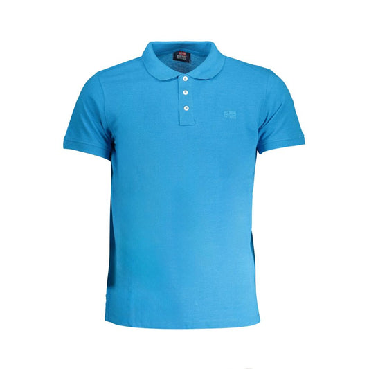 Norway 1963 Blue Cotton Polo Shirt - Timeless Elegance