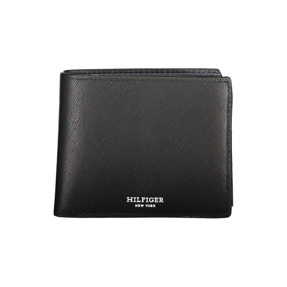 Tommy Hilfiger Black Leather Wallet - Stylish and Functional