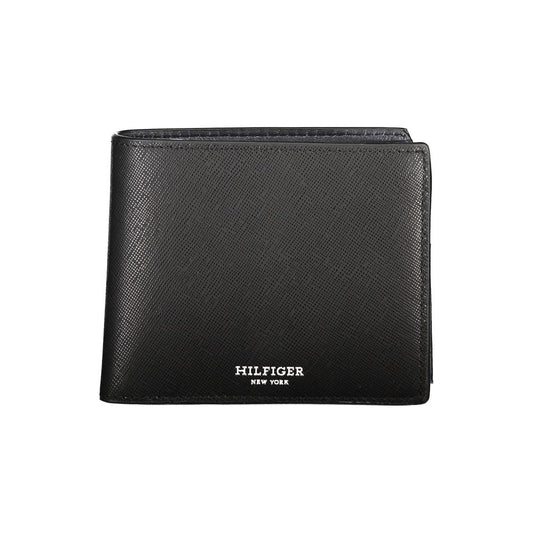 Tommy Hilfiger Black Leather Wallet - Stylish and Functional