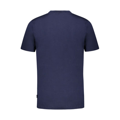 Fila Blue Organic Cotton T-Shirt for Unisex