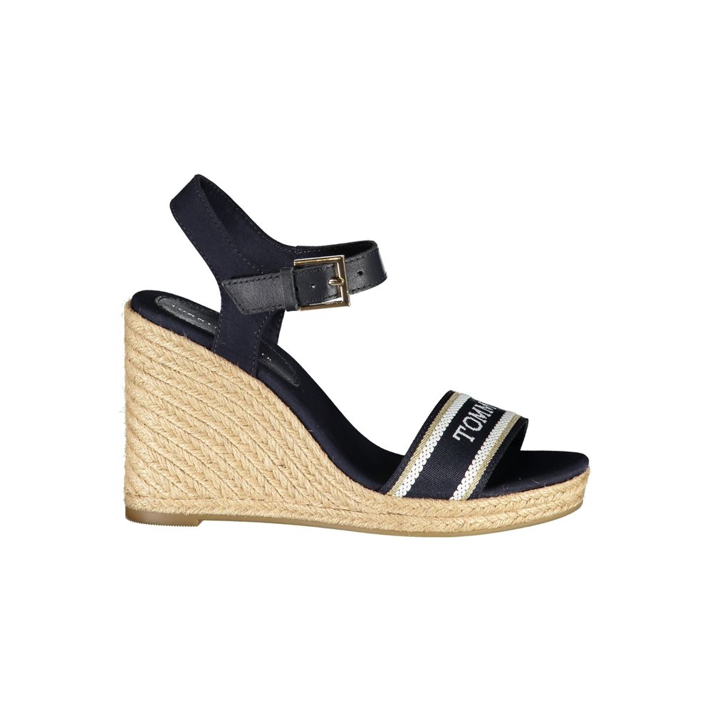 Tommy Hilfiger Blue Polyester Wedge Sandal