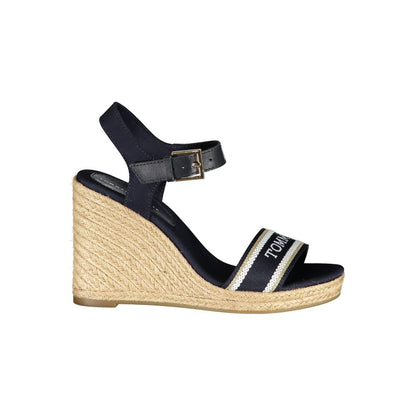 Tommy Hilfiger Blue Polyester Wedge Sandal
