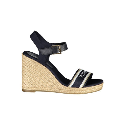 Tommy Hilfiger Blue Polyester Wedge Sandal