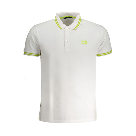 Cavalli Class White Cotton Polo Shirt - Stylish Elegance