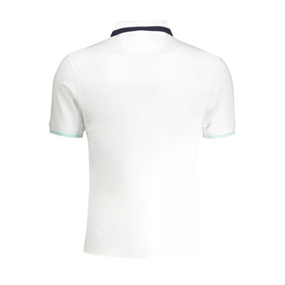 La Martina White Cotton Polo Shirt - Slim Fit with Contrast Details