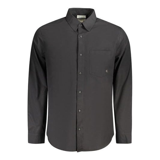 Calvin Klein Black Cotton Shirt - Timeless Elegance
