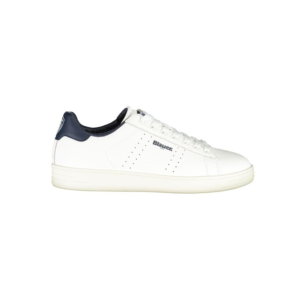 BLAUER Bianco Polyurethane Men Sneaker