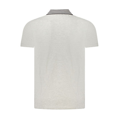 Cavalli Class Gray Cotton Polo Shirt - Modern Elegance Redefined