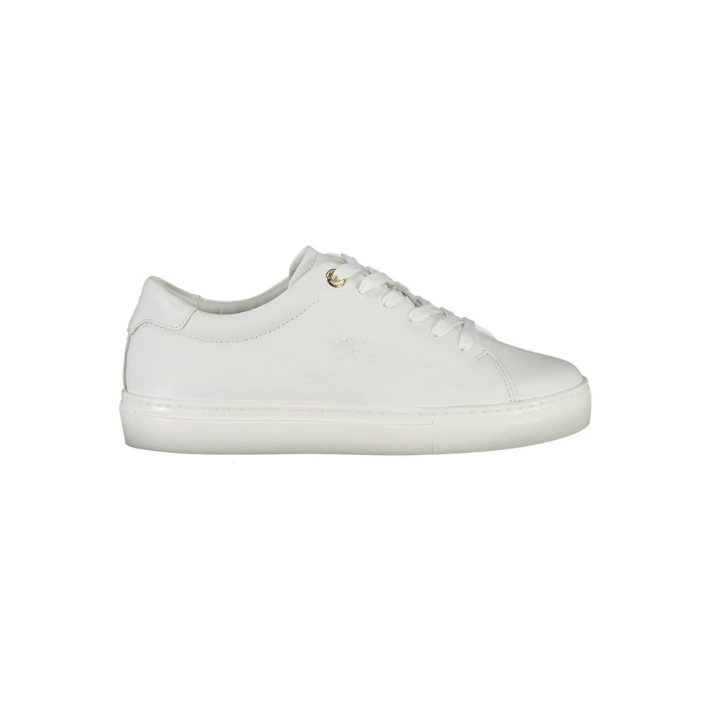 Tommy Hilfiger White Leather Women's Sneaker