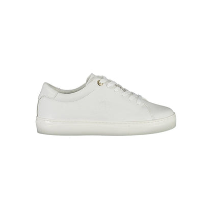 Tommy Hilfiger White Leather Women's Sneaker