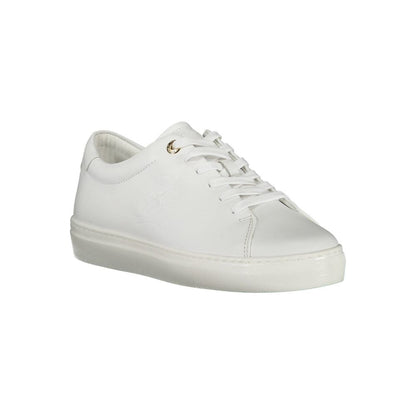 Tommy Hilfiger White Leather Women's Sneaker