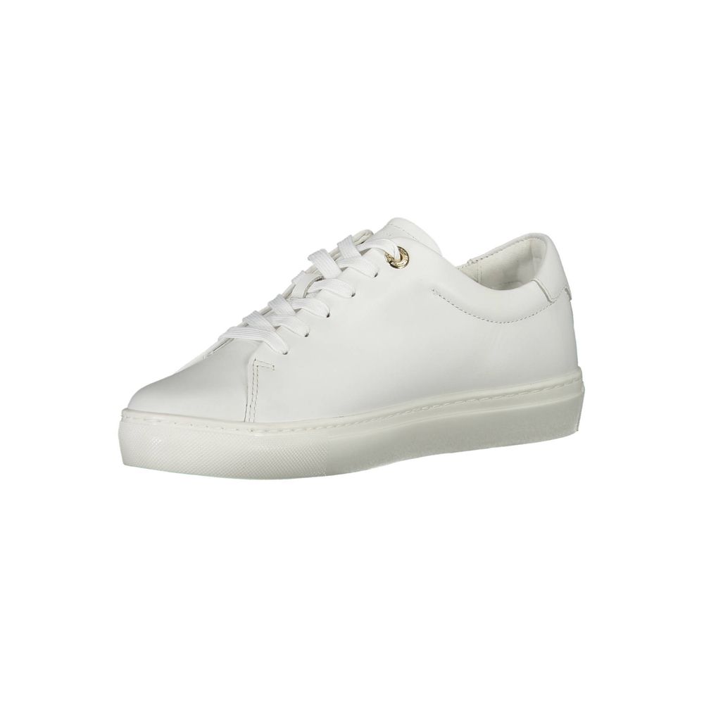Tommy Hilfiger White Leather Women's Sneaker