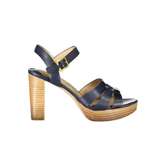Ralph Lauren Blue Leather Sandal with 10cm Heel