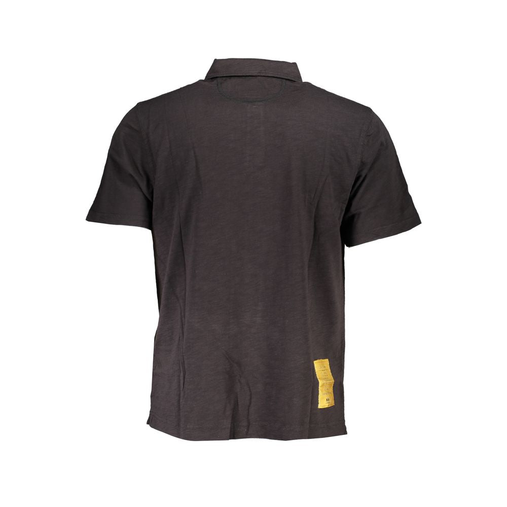 La Martina Elegant Black Cotton Polo Shirt - Regular Fit