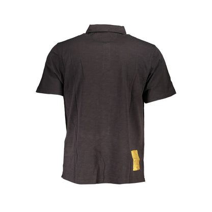La Martina Elegant Black Cotton Polo Shirt - Regular Fit