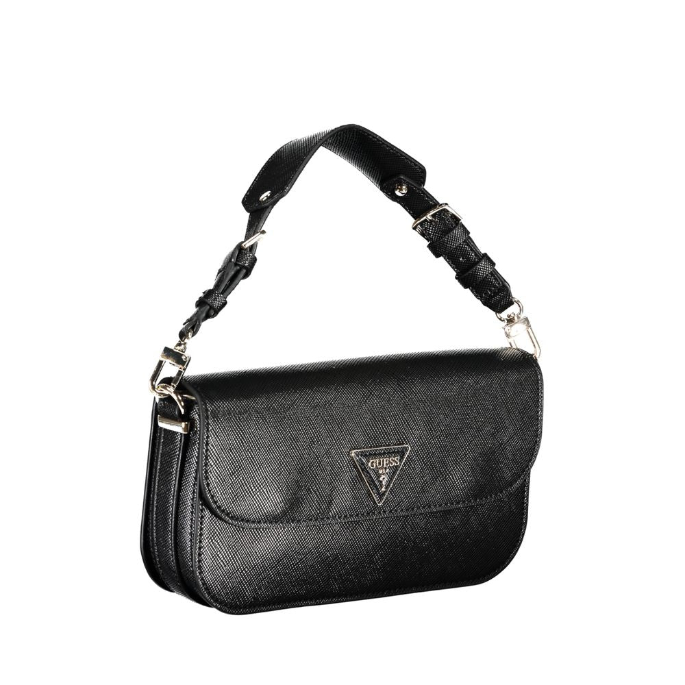 Guess Jeans Black Polyethylene Handbag - Brynlee Bag