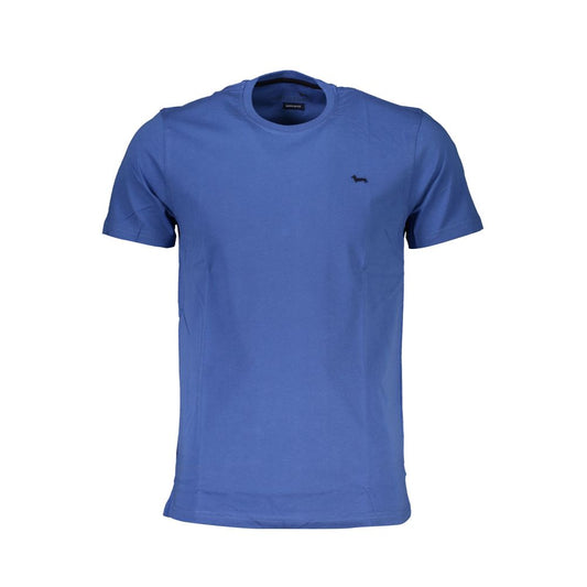 Harmont & Blaine Blue Cotton T-Shirt - Stylish Comfort Redefined