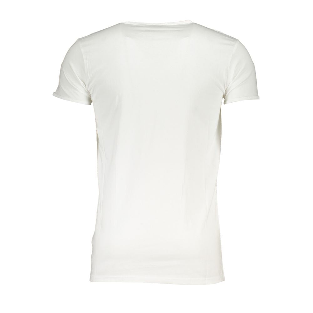 Cavalli Class White Cotton T-Shirt - Effortless Style and Comfort