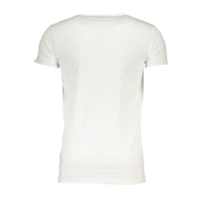 Cavalli Class White Cotton T-Shirt - Effortless Style and Comfort