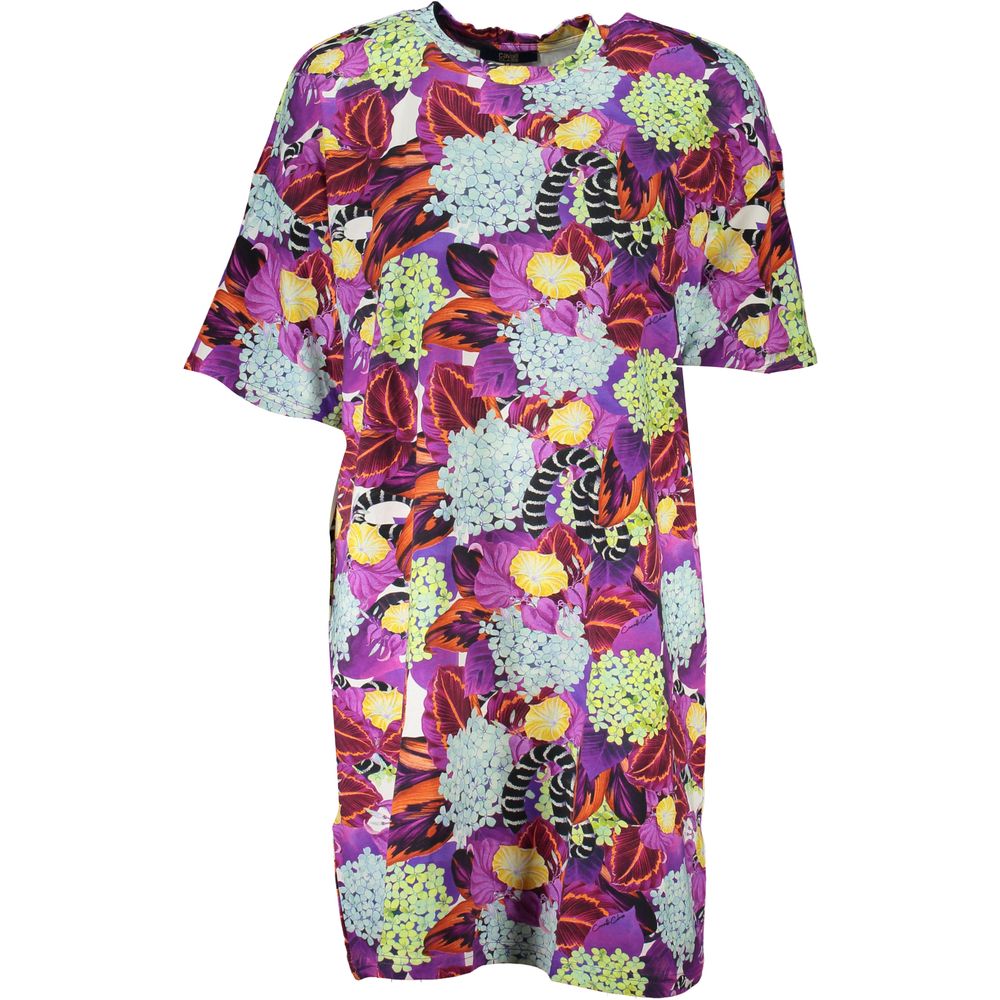 Cavalli Class Purple Women's T-Shirt Dress