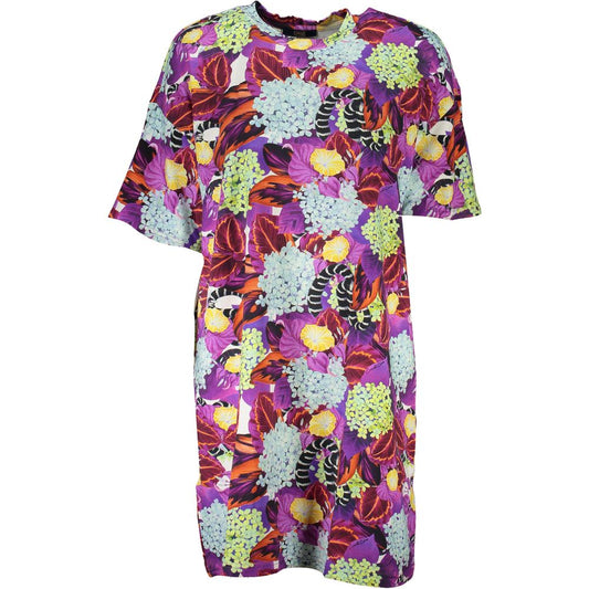 Cavalli Class Purple Women's T-Shirt Dress