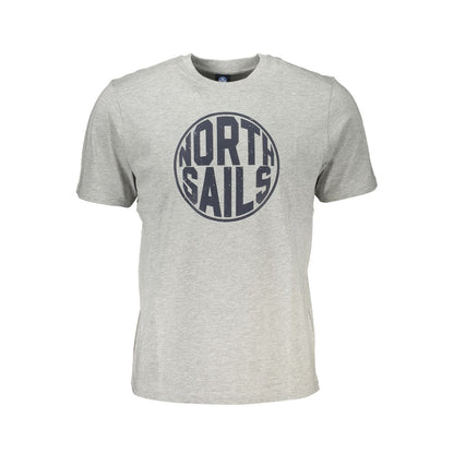 North Sails Brown Cotton Men T-Shirt
