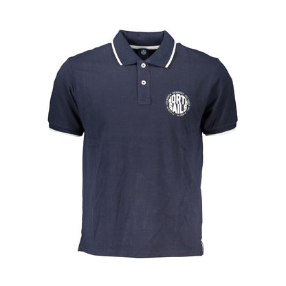 North Sails Blu Cotton Men Polo