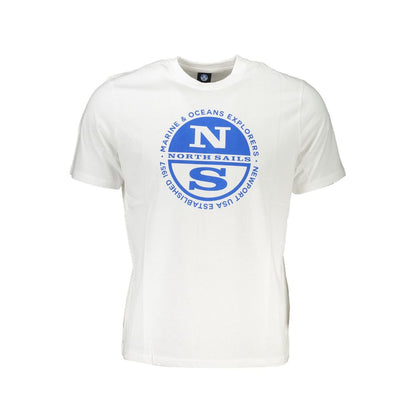 North Sails Men's White Cotton T-Shirt