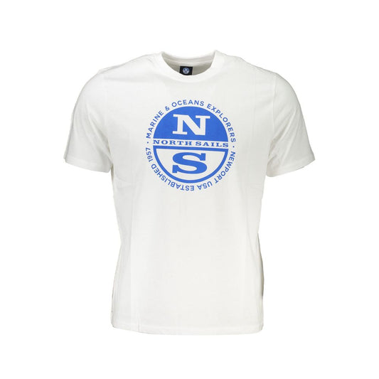 North Sails Men's White Cotton T-Shirt
