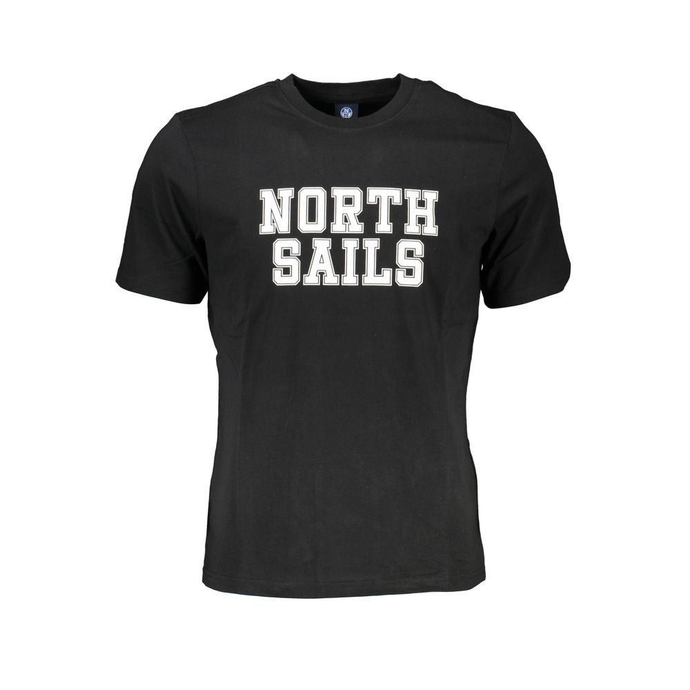 North Sails Black Cotton T-Shirt - Effortless Casual Style