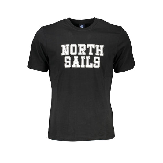 North Sails Black Cotton T-Shirt - Effortless Casual Style